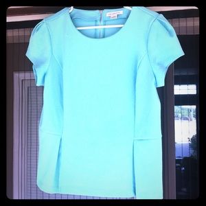 2/$20 Aqua peplum top